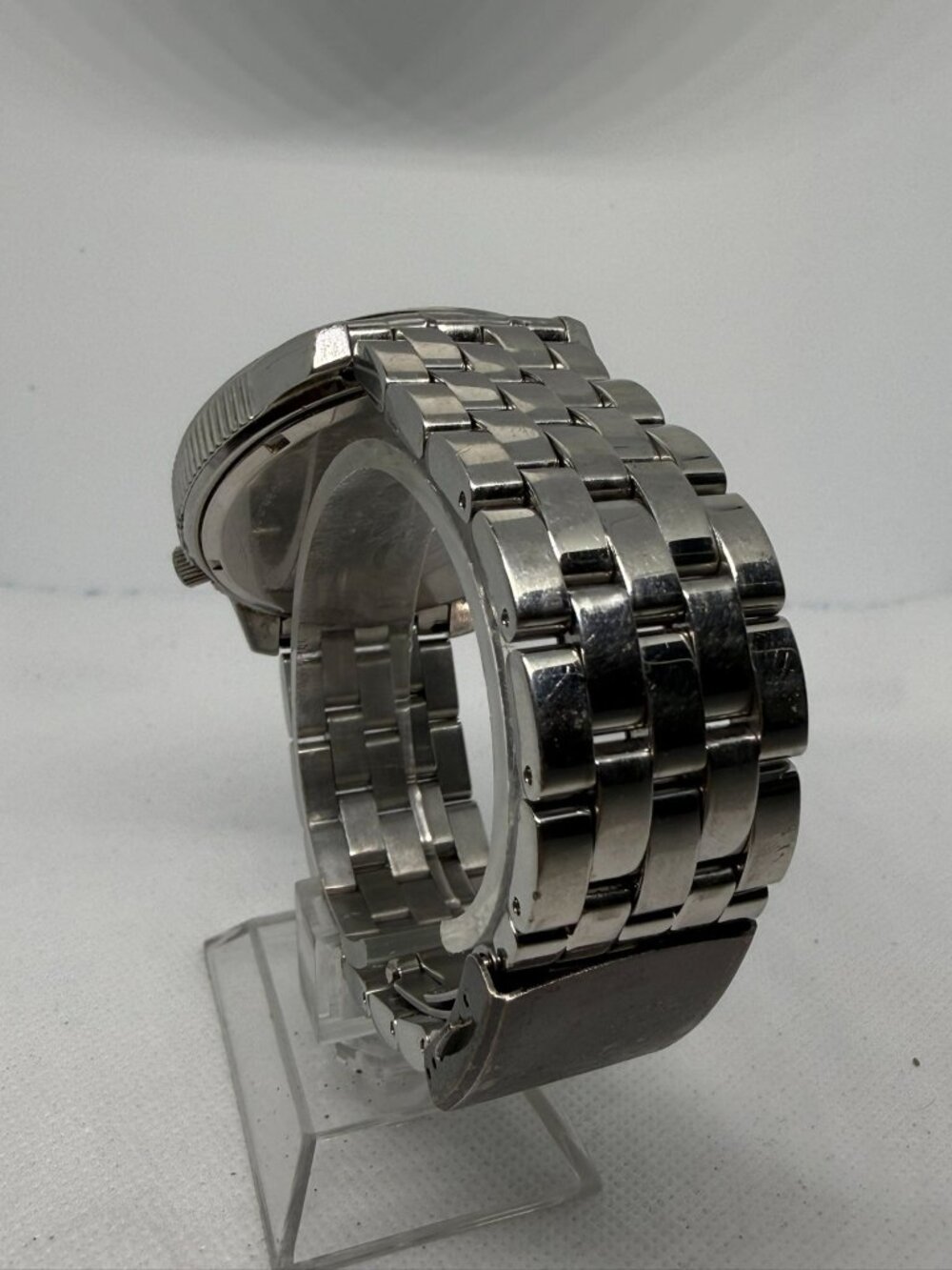 Marc Ecko E17522G1 The Two Timer Men's Oversized SS Jewel Bezel Quartz Watch - Picture 5 of 11